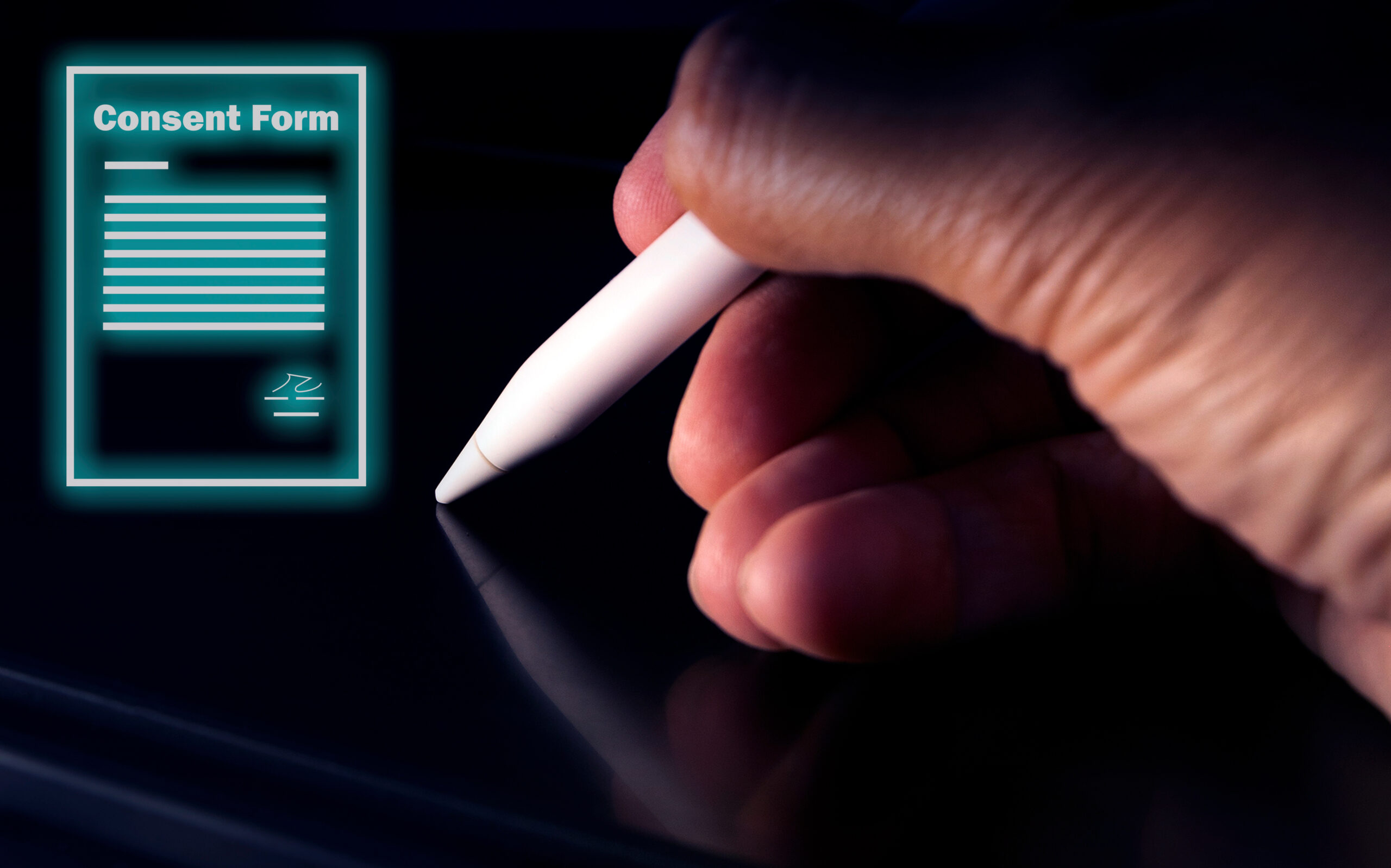 consent form user agreement in term of use personal data , privacy management and digital data protection